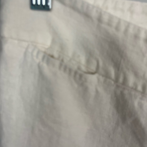Eileen fisher 100% Irish linen white trouser pants size medium - Picture 3 of 7